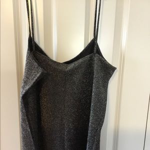 Black sparkle cami size XL